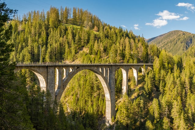 Viadukt ve Švýcarsku, Grisonsko