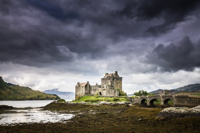 Skotský hrade Eilean Donan