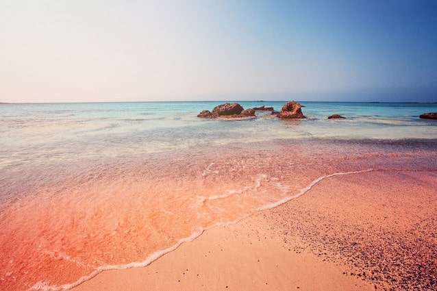 růžová pláž Elafonisi Řecko
