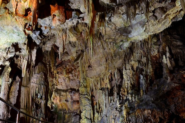 Jeskyně Diros v Řecku