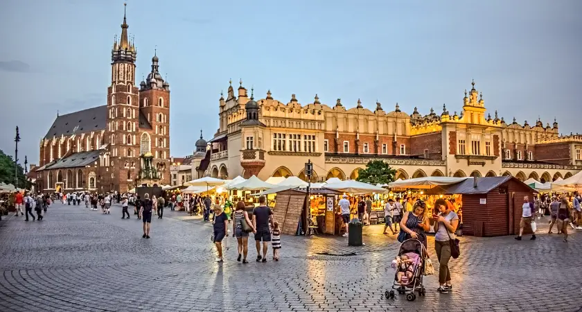 krakow centrum města krakow city centre