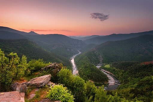 Bulharsko, meandr řeky Arda