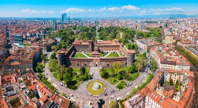 Milano, hrad Sforza