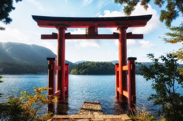 Brána torii v Japonsku, Hakone