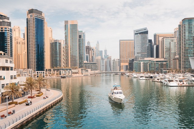 Dubaj, marina, mrakodrapy