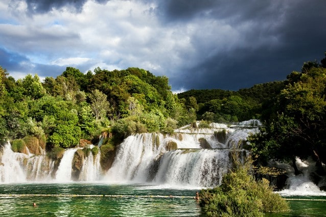 Vodopády na řece Krka