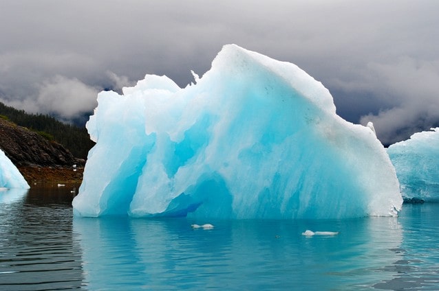Ledovce v moři na Aljašce