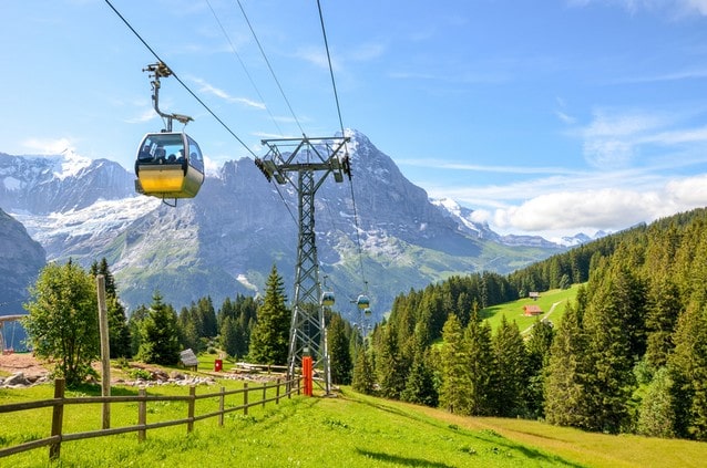 Švýcarsko, lanovky na Jungfrau