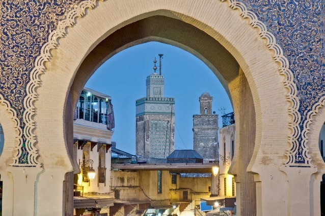 Maroko, brána ve Fezu