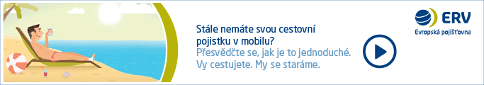 Cestovní pojištění v mobilu, aplikace ERV