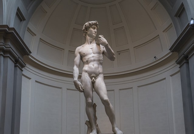 Michelangelova socha Davida ve Florencii