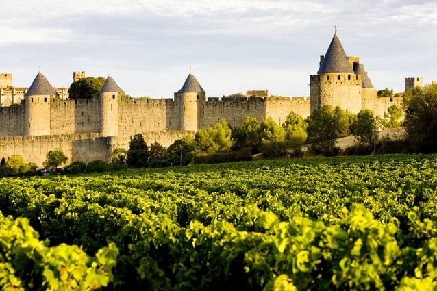 Francouzský kraj Languedoc, středověké město Carscassone