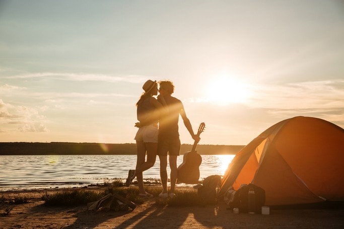 Glamping kemp na pláži