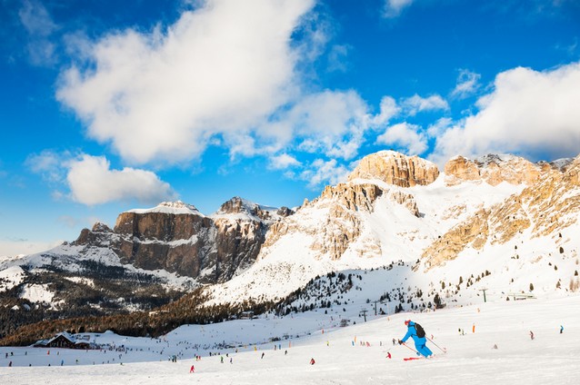 Jarní prázdniny lyžování v Dolomitech