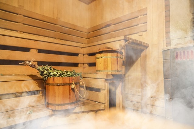 Finská sauna s metličkami