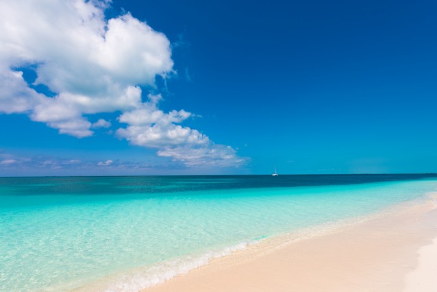 Písečná pláž na Kubě Paradise island Cayo Largo