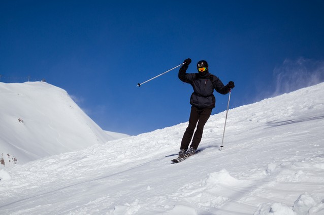 Gudauri lyžovačka v Gruzii