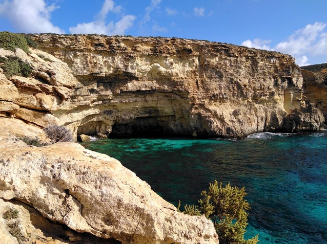 Malta, zátoka Modrá laguna