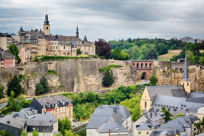 Luxemburg výhled na staré město