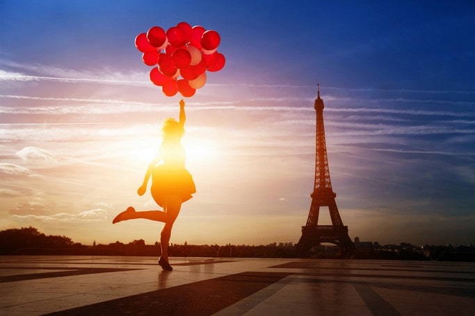 Paříž město módy, Eifellovka a červené balóny