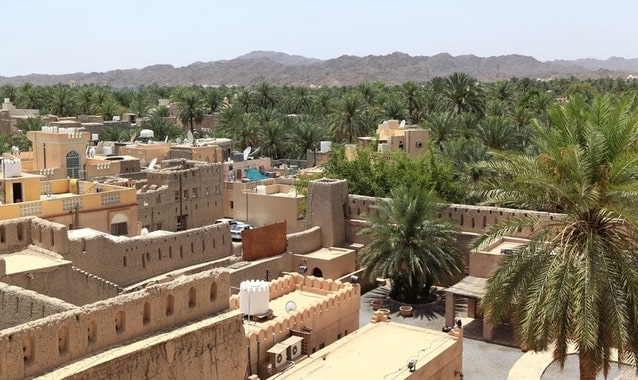 Město oázy v Nizwa, Omán