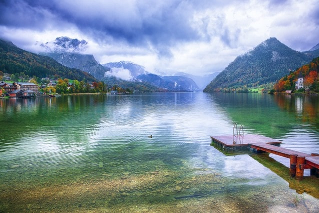 Jezero Grundlsee Rakousko