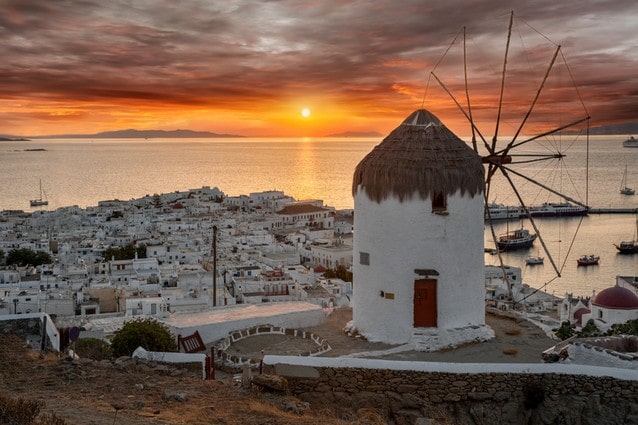 Mykonos, starý větrný mlýn