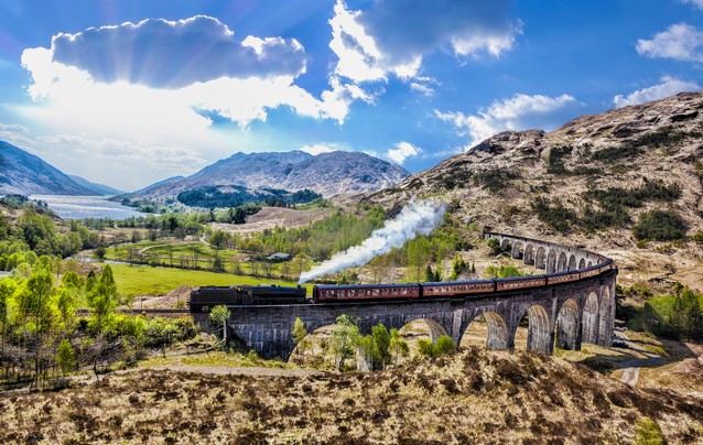 Vlak Harry Pottera, Jacobite steam train, Skotsko