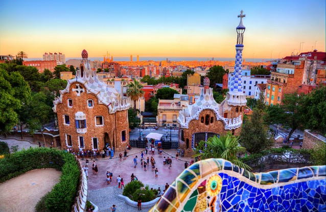 Barcelona, výhled z Parc Guell