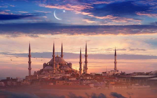 Istanbul, ramadán, mešita