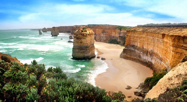 Austrálie pláž Twelve apostles