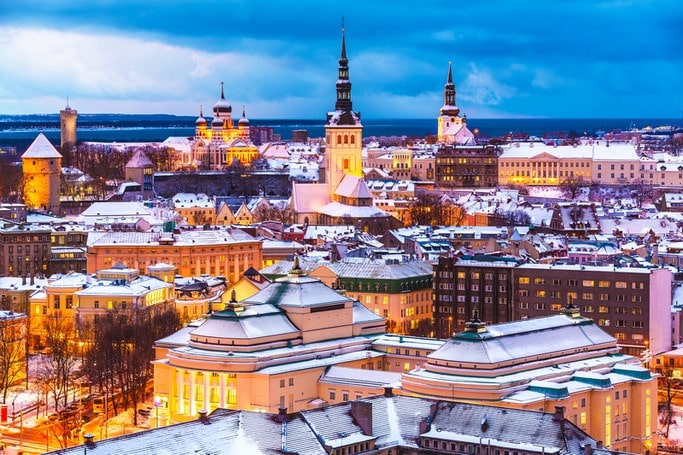 Vánoční Tallin Estonsko