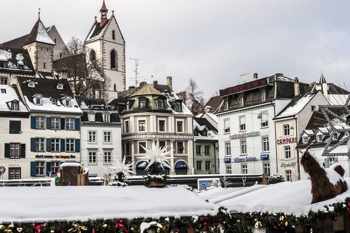 Vánoční Bazilej Švýcarsko 