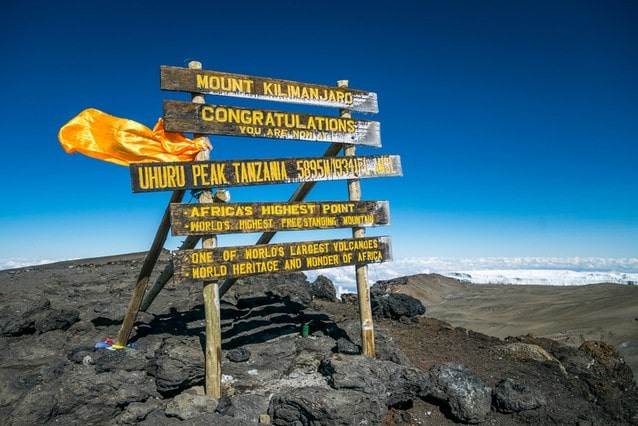 Vrchol Kilimandžára, Uhuru peak