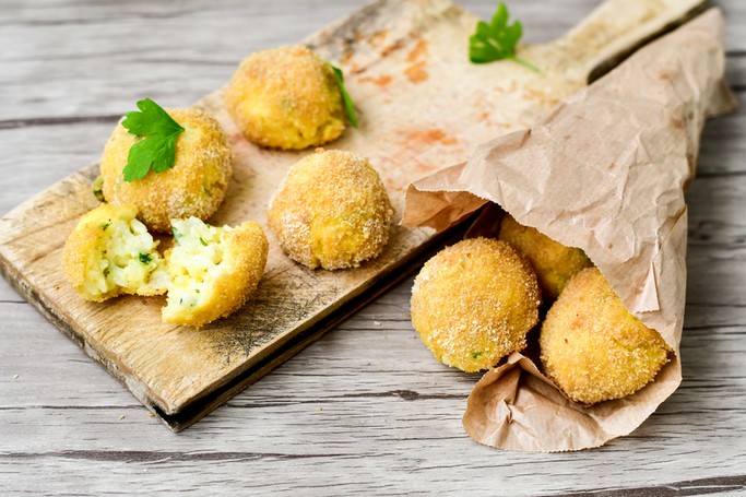 Sicilske ryzove krokety arancini